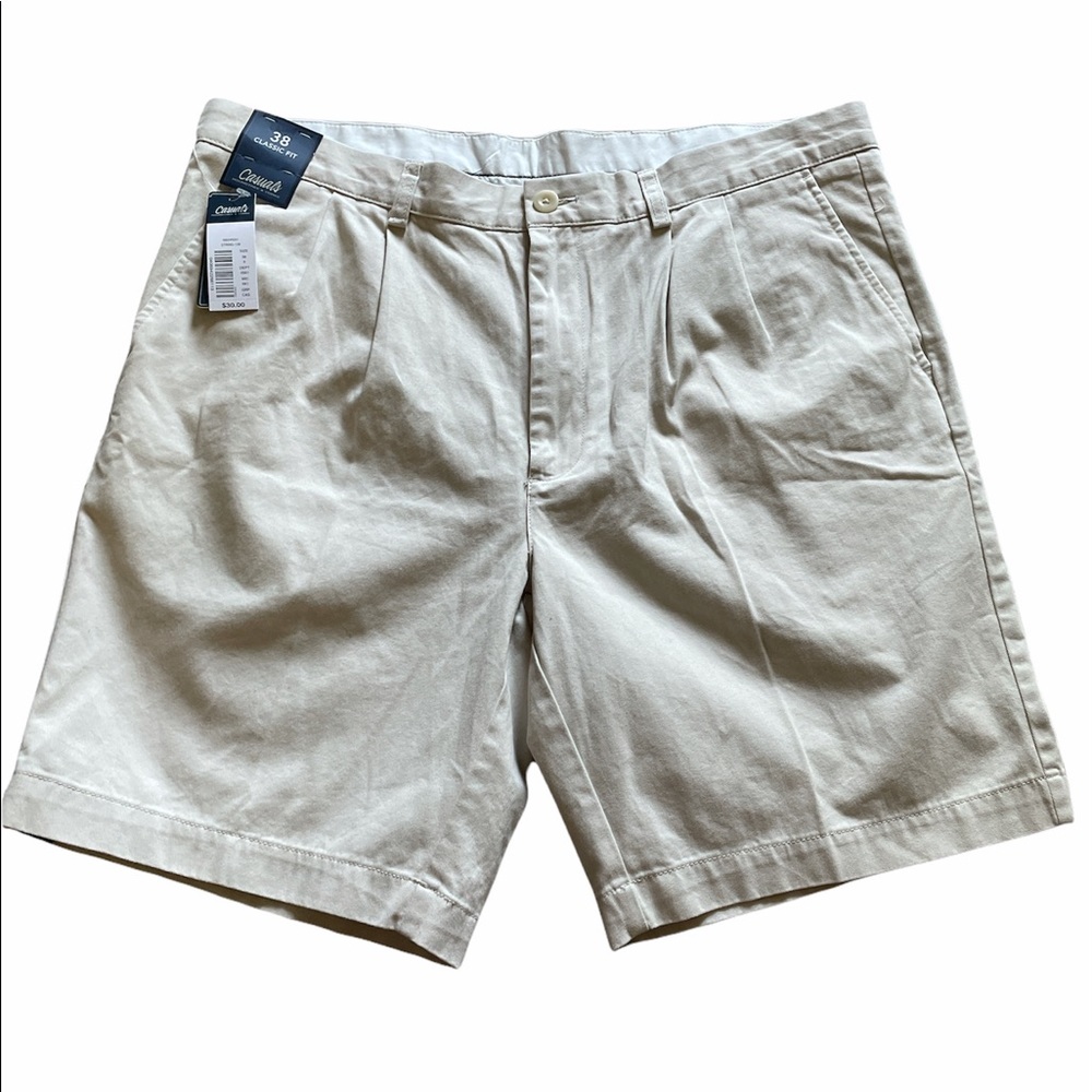 Roundtree & Yorke Men's Classic Fit Pleated Shorts